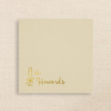 Champagne Linen-Like Napkin with Personalized Family Name & Champagne Glass Icon | Pack of 50 Napkins