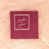 Kitschy Cocktail Hour Framed Names Napkin, cocktail size, set of 100 Napkins