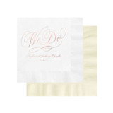 Personalized We Do Script Napkin - Pack of 100 Napkins