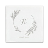 Encompassed by Greenery Premium Napkin - Beverage  - Pack of 100 Napkins