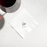 Vino Duo Sketch Napkin, cocktail size, set of 50 Napkins