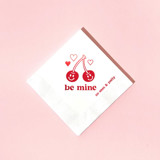 Valentine's Cherry Napkin, cocktail size, set of 50 Napkins