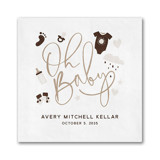 Baby Icons Digital Beverage Napkin Napkins