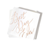Best Day Ever Napkin Pack, cocktail size, pack of 50 Napkins