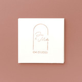 Blushing Bride Arch Napkin, cocktail size, set of 100 Napkins