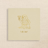 Personalized Beagle with Pet Name Holiday Wedding Napkin - “I Do, Too!” Napkins