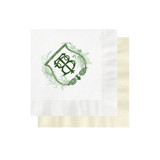 Botanic Greenery Crest Napkins - Pack of 100 Napkins