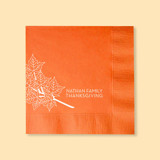 Classic Thanksgiving Leaves Napkin, cocktail size, set of 100 Napkins
