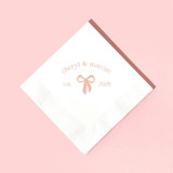 Eternal Bond Bow Napkin, cocktail size, set of 100 Napkins
