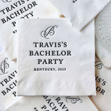 Custom Bachelor or Bachelorette Party Napkins | Set of 50 Napkins