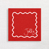 Jolly Squiggle Border Premium Cocktail Napkins | Pack of 50 premium quality Napkins
