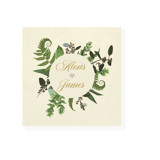 Mixed Greenery Wedding Napkins - Pack of 100 Napkins