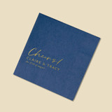 Script Cheers Names Napkin, cocktail size, set of 100 Napkins