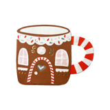 Baking Spirits Bright Gingerbread House Mug Large Napkins - Set of 16 Napkins