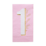 Pink Onederland Guest Napkins - Pack of 16 Napkins