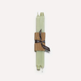 12" Square Tapers (pair) Celadon Candles