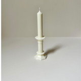 White Candle On Stand Candles