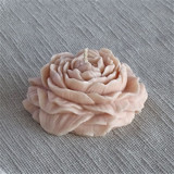Wax Peony Candle (Tan) Candles
