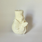 White Butterfly And Flower Candle Candles
