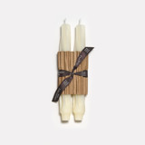 9" Twist Tapers (pair) Cream Candles