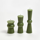 Josee Pillar Set of 3 Sage Candles