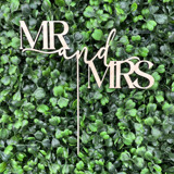 Mr & Mrs Cake Topper | Birch Wood Cake Toppers