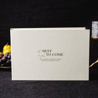 The Best is Yet to Come Wedding Guest Book Guest books