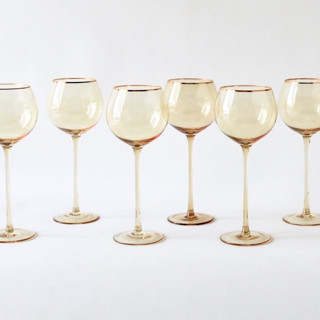 SET OF 4 - SIREN STEMWARE // WHITE WINE IN ORO Drinkware