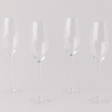 SET OF 4 - SIREN STEMWARE // CHAMPAGNE FLUTE IN CLEAR Drinkware