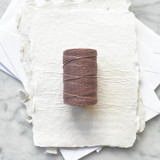 Dusty Rose Waxed Linen Twine, 4-ply