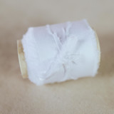 Wedding Ribbon Sateen 1.5" Wide White Ribbons