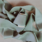 Wedding Ribbon Sateen 1.5" Wide Sage Ribbons