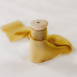 Silk Wedding Ribbon Mustard Yellow 2" Wide Ribbons