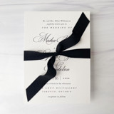 3/4" x 5 Yards Cotton Ribbon - Black