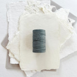 Slate Grey Waxed Linen Twine, 2-Ply Ribbons