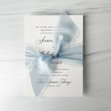 2" Signature Sheer - Baby Blue Ribbons