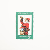 8 Cent 'Twas the Night before Christmas' Santa Postage Stamps // Set of 10 // UNUSED Postage Stamps
