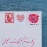 Red Love Postage Collection Postage Stamps