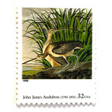 John James Audubon's "Long-billed Curlew" Postage Stamps | Four Centuries of American Art Series | Vintage Unused USPS Postage 32c | Pack of 10 Postage Stamps