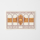 20 Cent Metropolitan Opera Postage Stamps // Set of 10 // UNUSED Vintage Stamps Postage Stamps