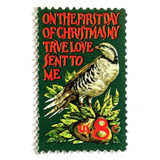 "Partridge in a Pear Tree" Postage Stamps | Contemporary Christmas Series | Unused USPS Postage 8c | Pack of 20 Postage Stamps