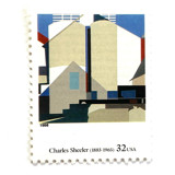 Charles Sheeler's "Two Against the White" Postage Stamps | Four Centuries of American Art Series | Vintage Unused USPS Postage 32c | Pack of 10