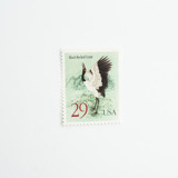 29 Cent Black Necked Crane Postage Stamps // Set of 10 // UNUSED Vintage stamps Postage Stamps