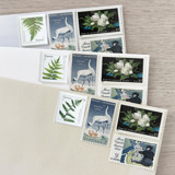 $1.18 . Magnolia & Fern postage stamps . Set of 5 Postage Stamps