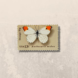Butterfly: Orange-Tip | Vintage Stamp, 13 cents, 1977 | 5 each Postage Stamps
