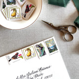 Botanical Nature Vintage Postage, 10 Sets Postage Stamps