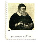 John Foster's "Portrait of Richard Mather" Postage Stamps | Four Centuries of American Art Series | Vintage Unused USPS Postage 32c | Pack of 10 Postage Stamps
