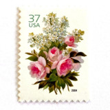 Garden Bouquet Postage Stamps | Wedding Series | Vintage Unused USPS Postage 37c | Pack of 10 Postage Stamps