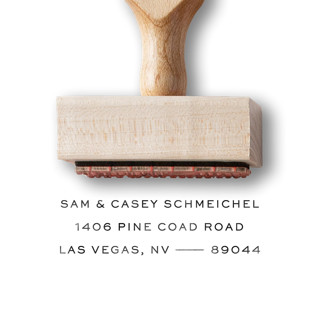 Custom Return Address Stamp | Classic & Simple Stamp | Wooden Rubber Stamp Postage Stamps