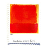 Mark Rothko's "No. 12" Postage Stamps | Four Centuries of American Art Series | Vintage Unused USPS Postage 32c | Pack of 10 Postage Stamps
